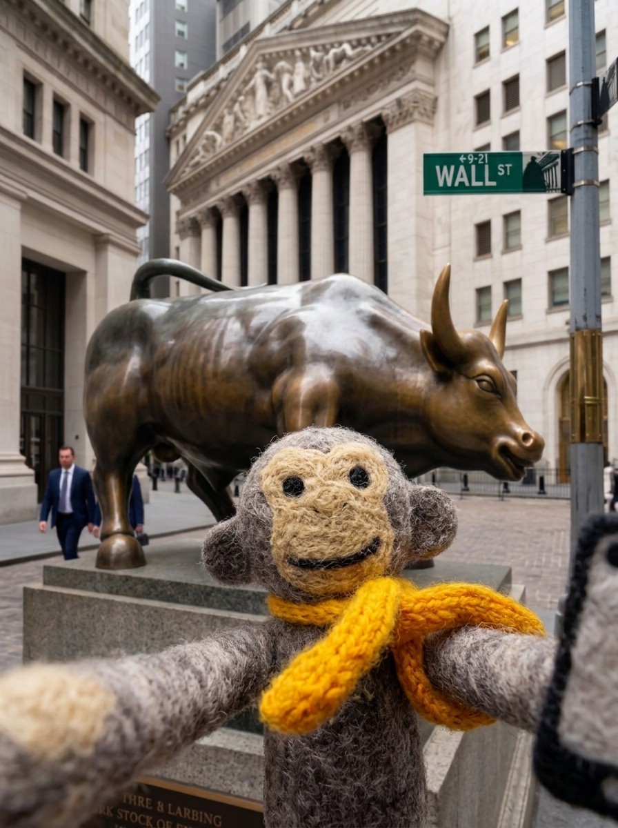 Leki at the Charging Bull on Wall Street